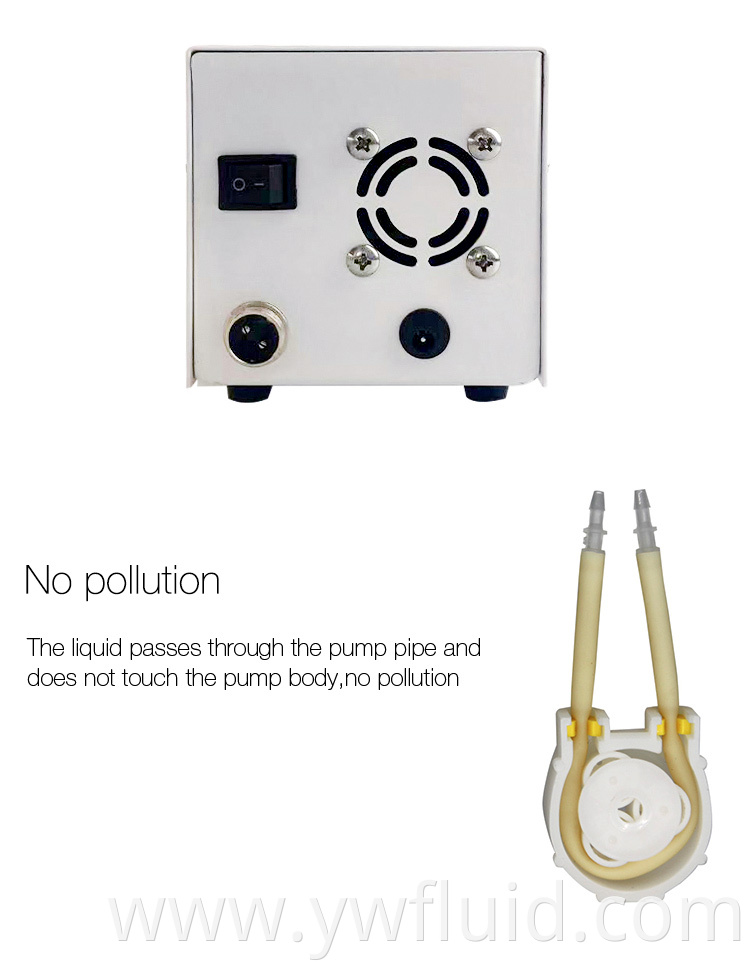 YWfluid Miniature Laboratory Peristaltic Pump Used for liquid transfer suction or filling